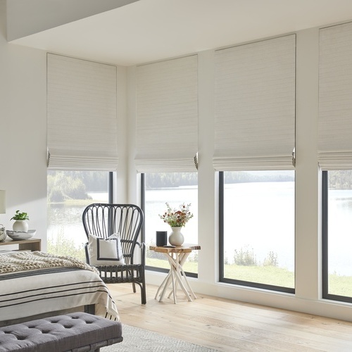 Natural shade in a bedroom