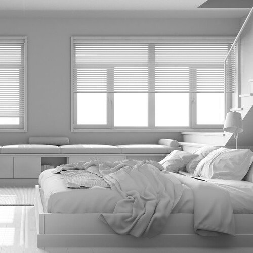 blinds in a bedroom
