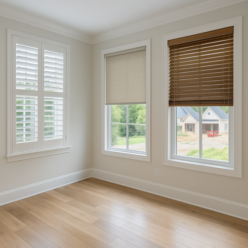 new construction shades, blinds and shutters