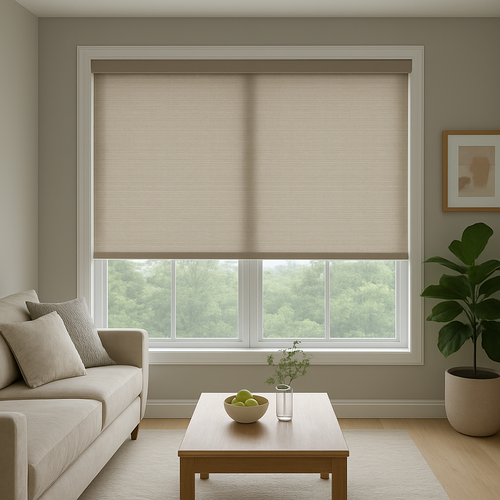 roller and solar shades in a nice room