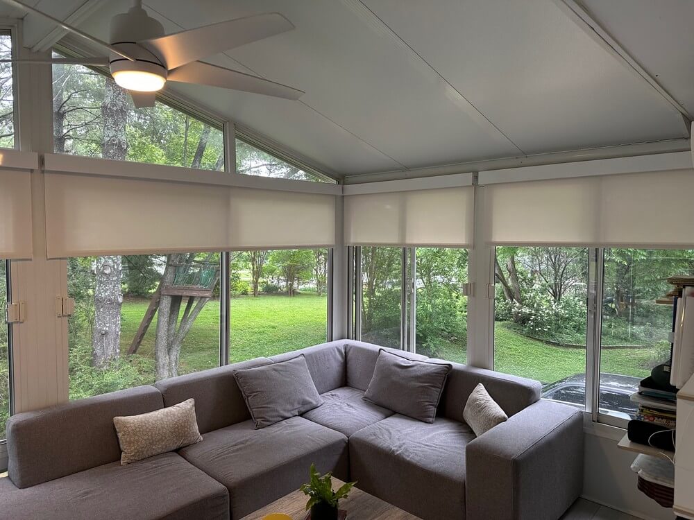Smooth Motorized Roller Shades on Albert Dr in Brentwood, TN
